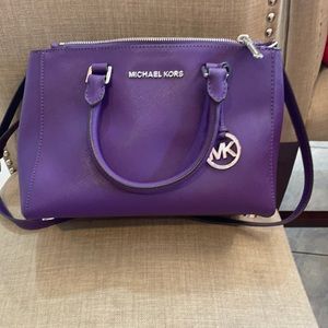 Purple Michael kors bag